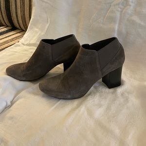 Vaneli Suede Grey Booties Size 7.5
